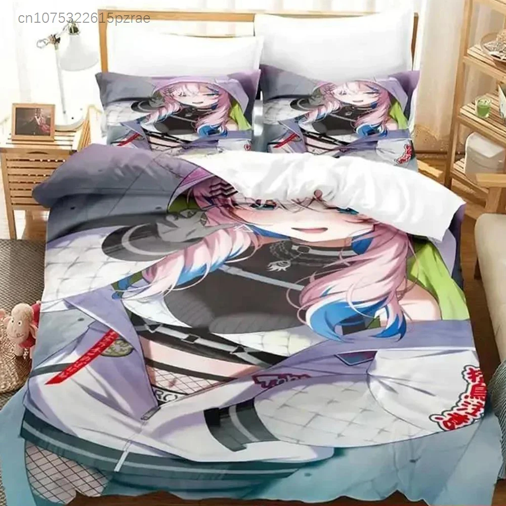 New 3D Anime Kawaii Girls Pavolia Reine Bedding Set Single Twin Full Queen King Size Bed Set Adult Kid Bedroom Duvet Cover Sets