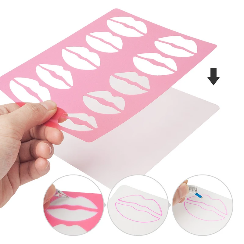 Universal Eyebrow Lip Tools Beginners Friendly Eyebrow Template Skin-Friendly Cost-Saving Eyebrow Stencils For Female