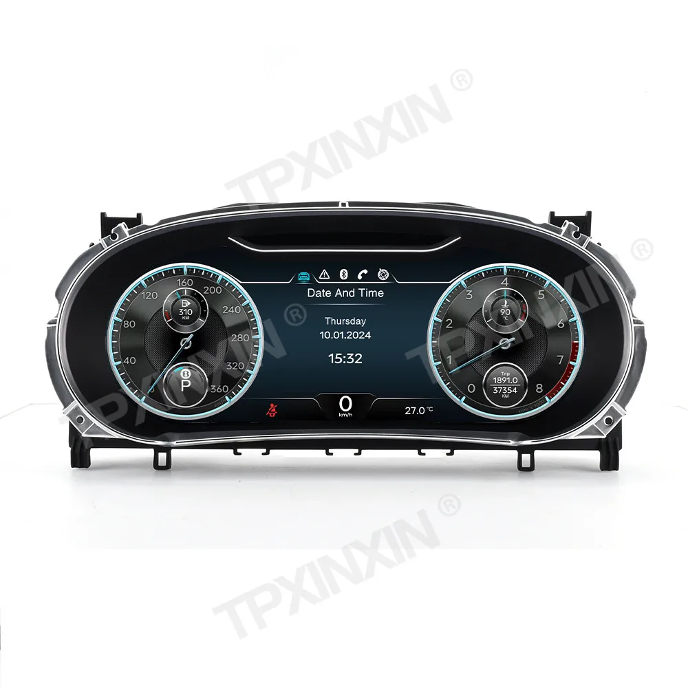 

12,3-дюймовый цифровой кластер для Bentley Series GT 2012-2017, автомобильный ЖК-дисплей приборной панели, спидометр, дисплей приборной панели, сброс топлива