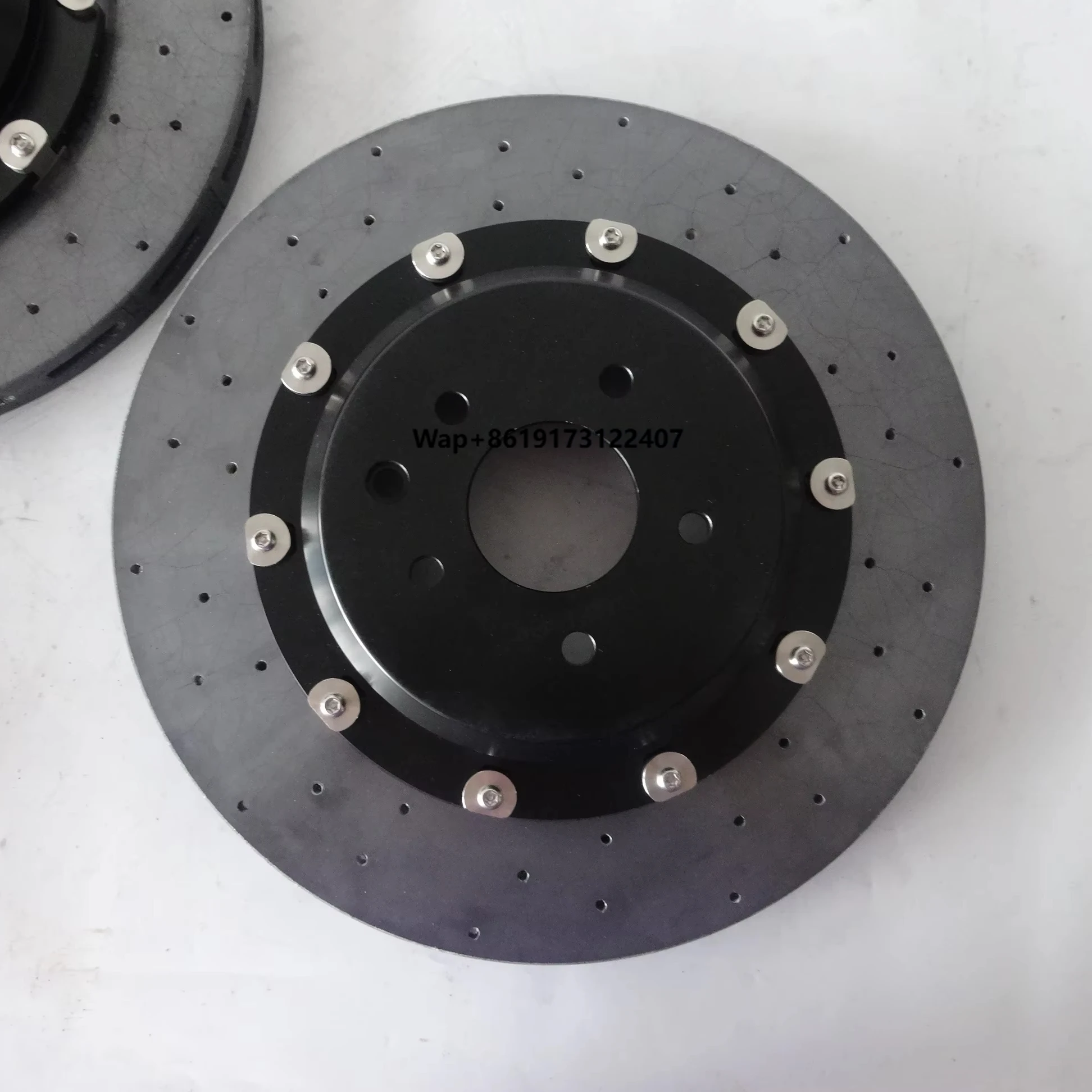 Front and Rear Pads 2Piece Carbon Ceramic Brakes Discs Rotor Set for  350Z 300ZX Rogue Gtr-35 2012