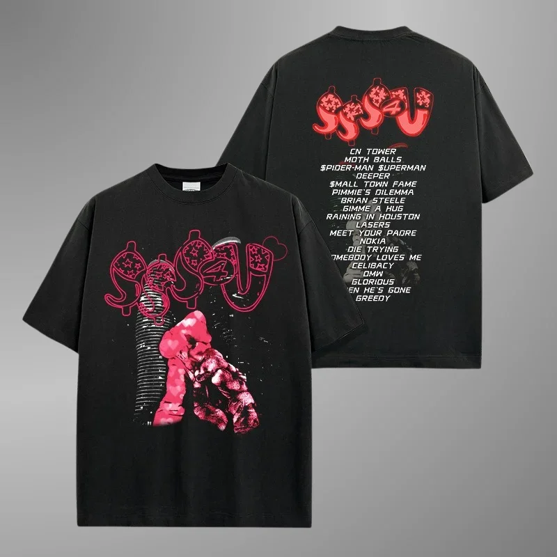 Drake and PartyNextDoor Some Sex Song 4 U 2025 티셔츠 남성 여성 하라주쿠 오목 여름 캐주얼 T 셔츠 코튼 탑 의류 티