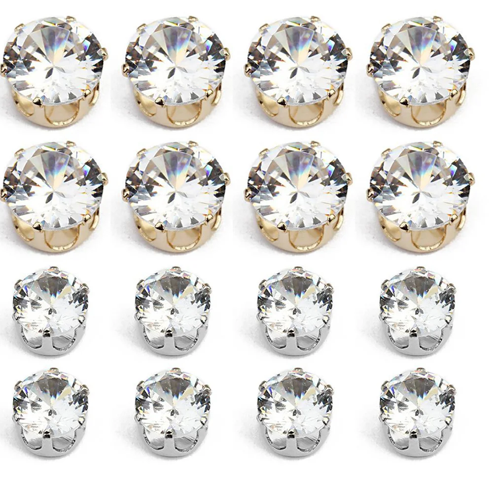 

50 Pcs Zircon Holder Rhinestone Jewelry Accessories DIY Ring Zircon-studded Part