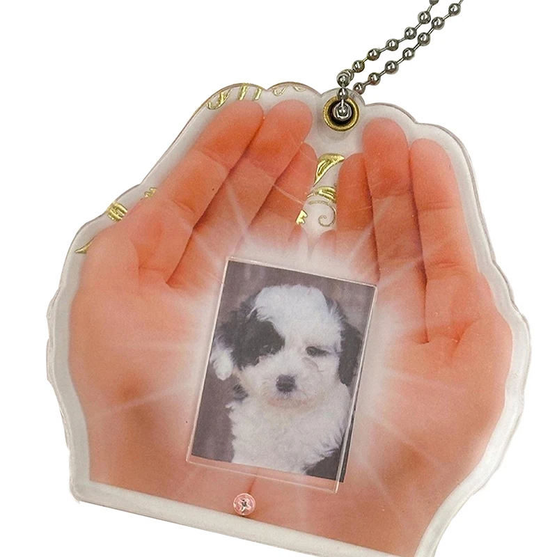 قطعة واحدة من إطار صورة أكريليك هدية عيد الحب في يدوي وأكمام بطاقة الصور كيرينغ للرجال والنساء