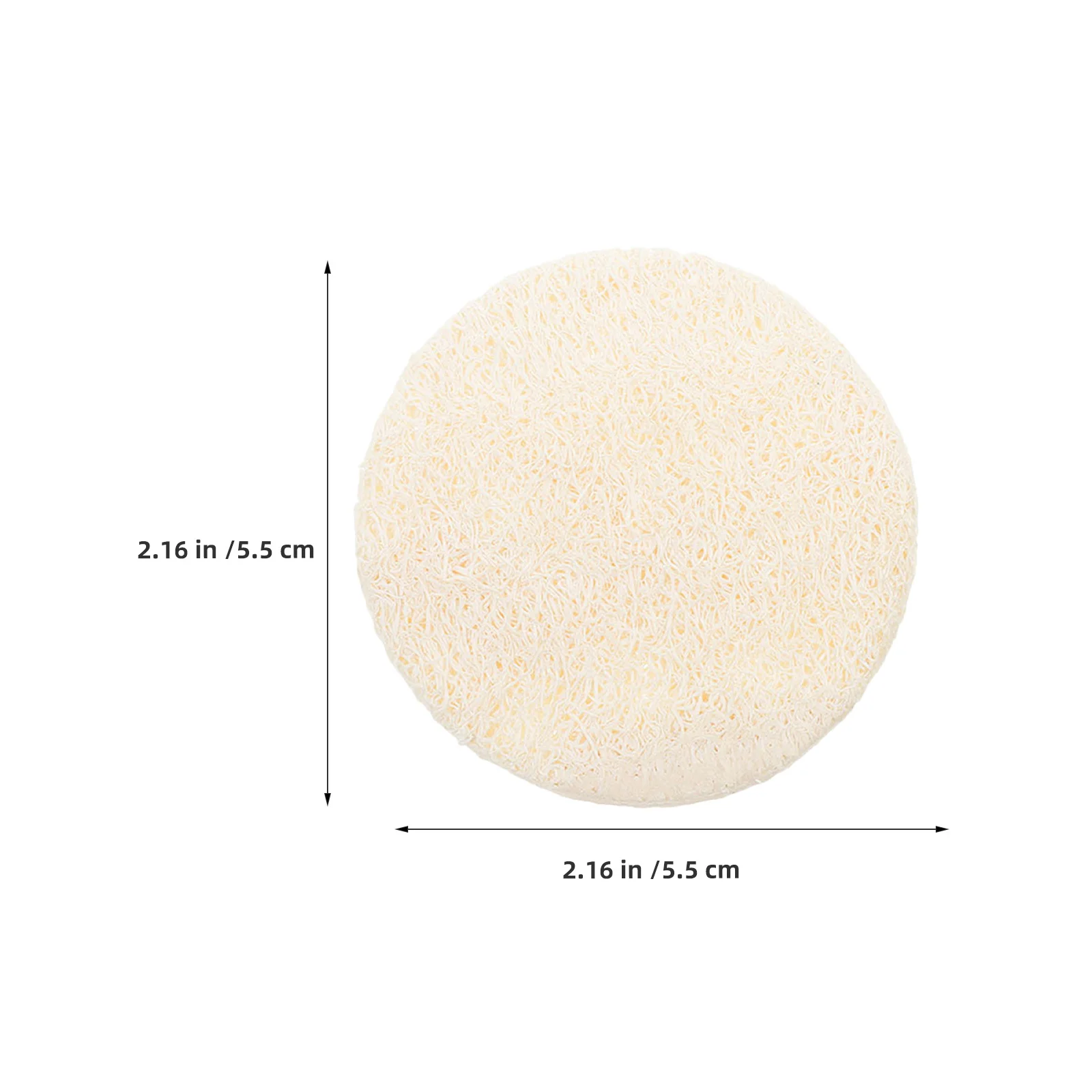 50 Stuks Loofah Gezicht Scrubber Pads Natuurlijke Exfoliërende Facial Loofah Zachte Gevoelige Huid Make-Up Remover Gezicht Cleanser Douche
