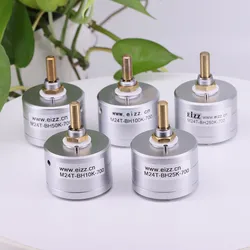 1PC EIZZ Mono Dual channel 4 channels 10K 25K 50K 100K 250K 24 Steps Volume Potentiometer LOG Stepped Audio Attenuator  Hifi