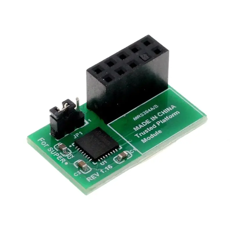 New Electronics TPM2.0 Module 10 Pin TPM 2.0 Security Processor Trusted Platform for AOM-TPM-9670H