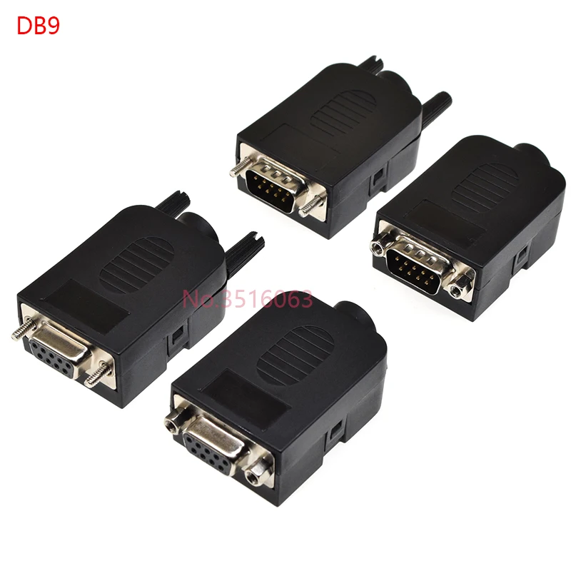 DB9/VGA15/DB15/DB25 Pin Male/Female Plug Serial Port Connector To Terminal Adapter Shell D-Sub RS232/485 Wire Cable Free Solder