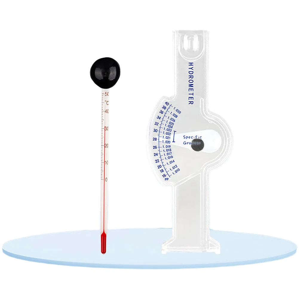 Hydrometer for Saltwater Aquariums Salinity and Density Meter with Large Clear Scale Markings 19x5x1.5cm for acrylic Material