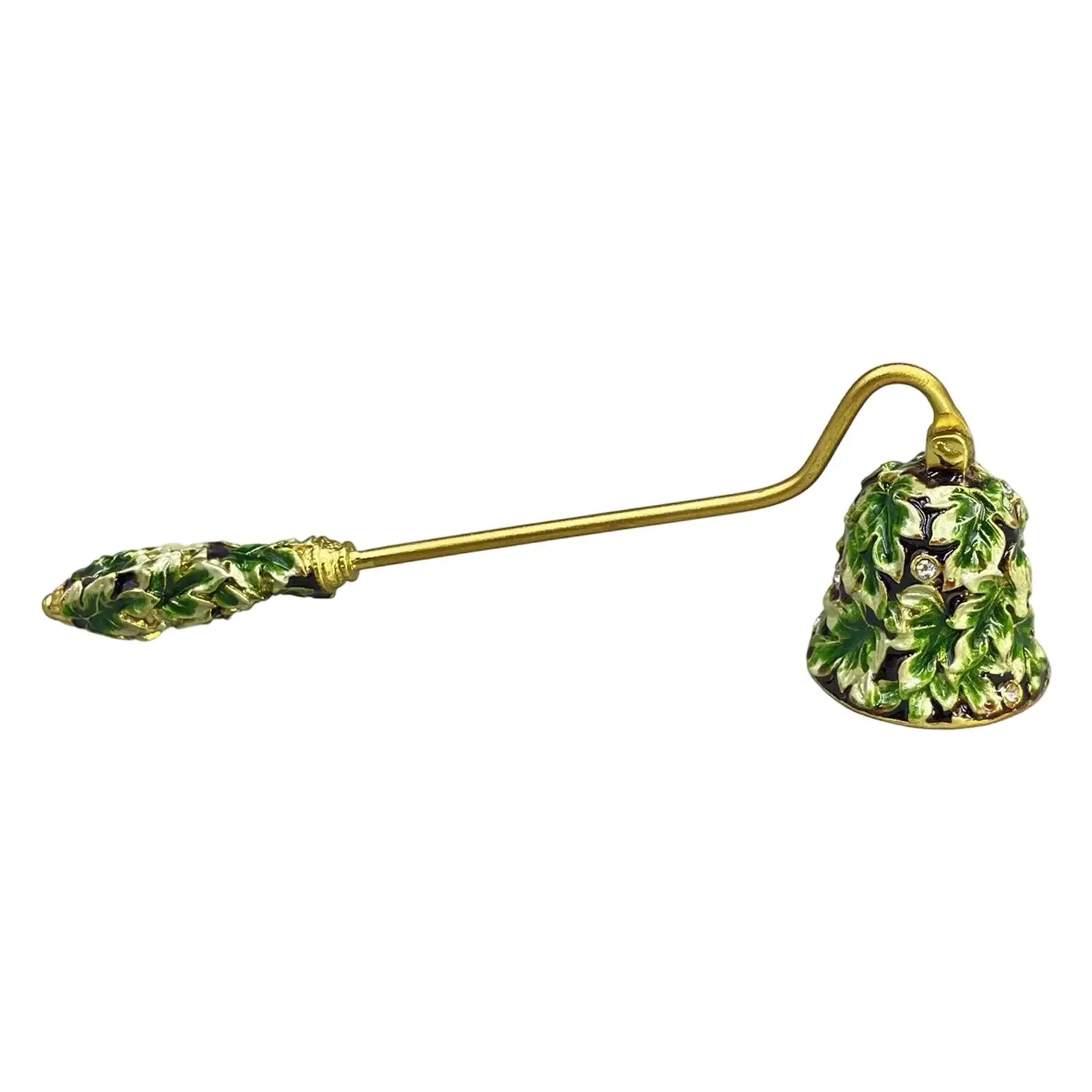 Retro Enamel Design Candle Snuffer Handheld Elegant for Putting Out Candles Zinc Alloy Wick Extinguish Cover Candle Extinguisher