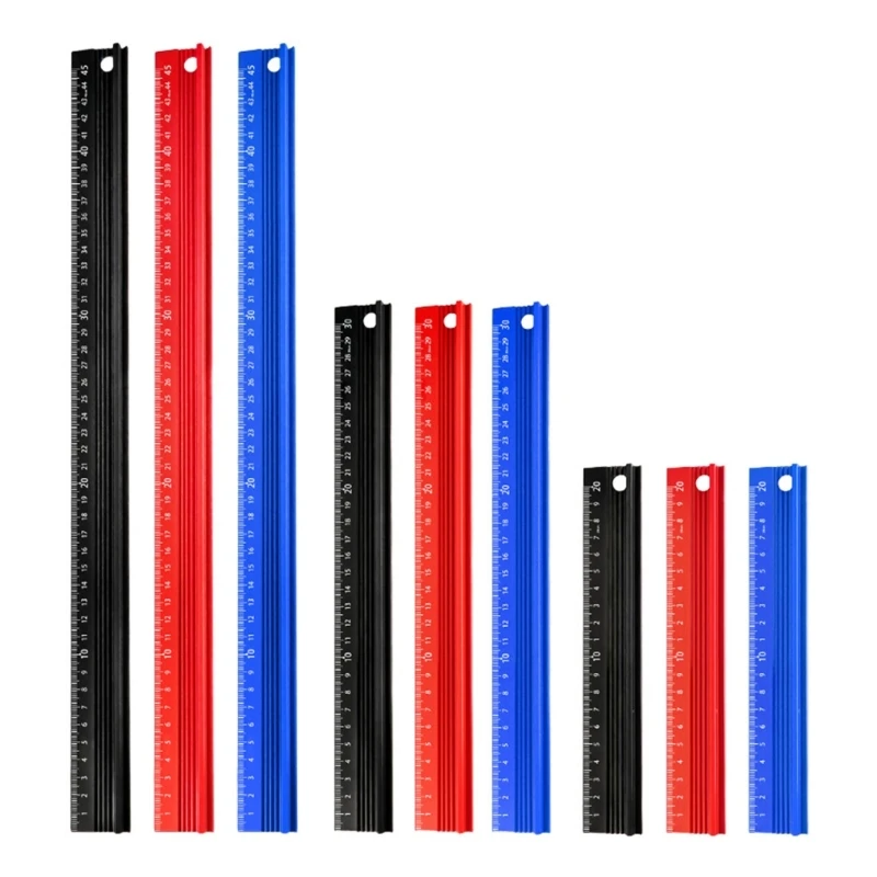 E15A Not Slip Drafting Ruler Aluminum Ruler Suitable for Detailed Technical Drawing