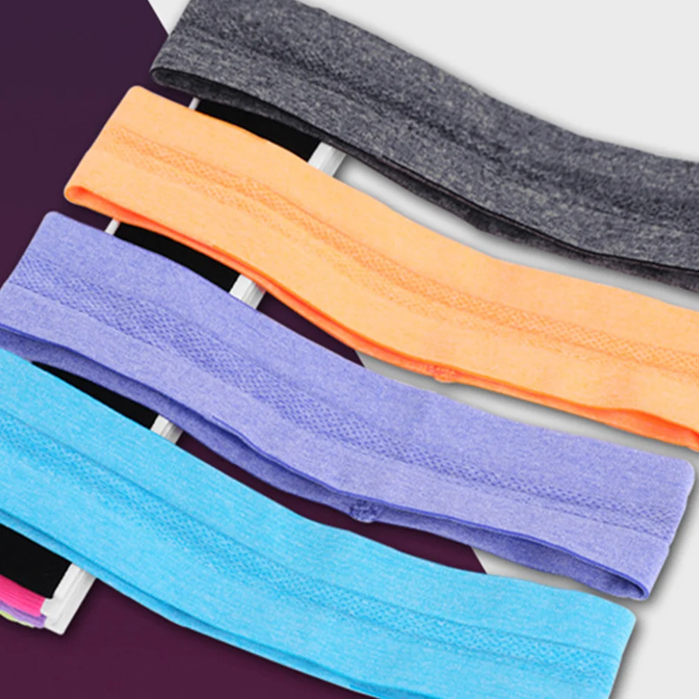 

6Pcs Sports Headband Stretchy Cotton Hairband Moisture Absorbent Elastic Head Wrap Running Yoga Fitness Hair Accessories