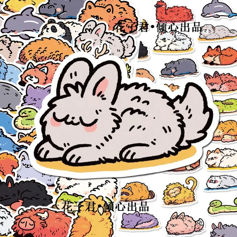 50PCS Cartoon Personality Comfortable Animal Creative Graffiti Decorative Stickers