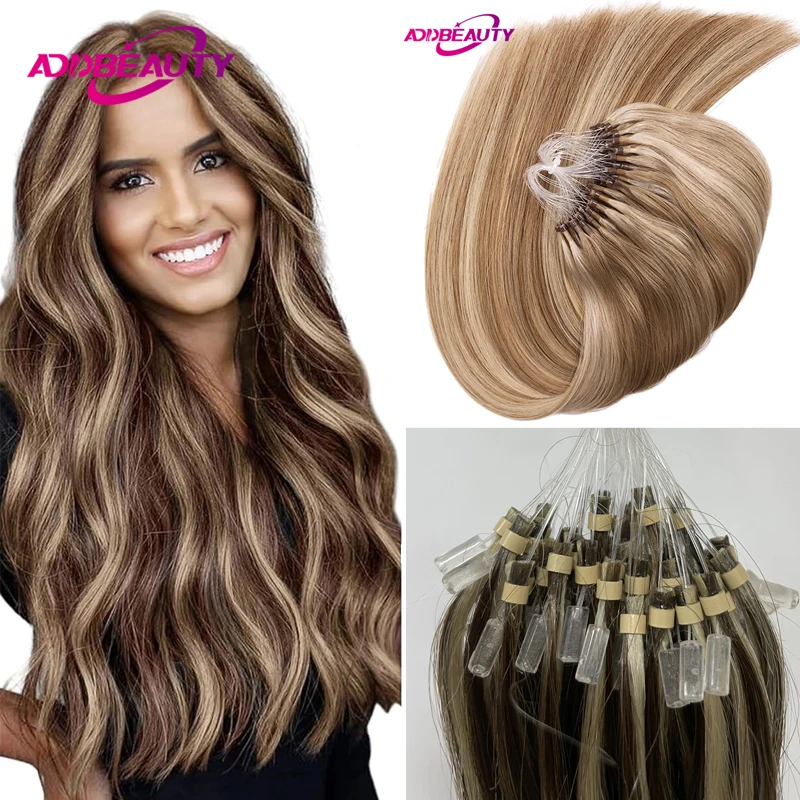 : Extensões personalizadas do cabelo do anel micro (para o branco)