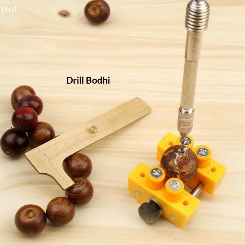 Hand Drill Bits Set Manual Tool Pin Vises With Twist Drill Bits Chuck Key Hollow Storage Box 0.5-6mm Precision Clam