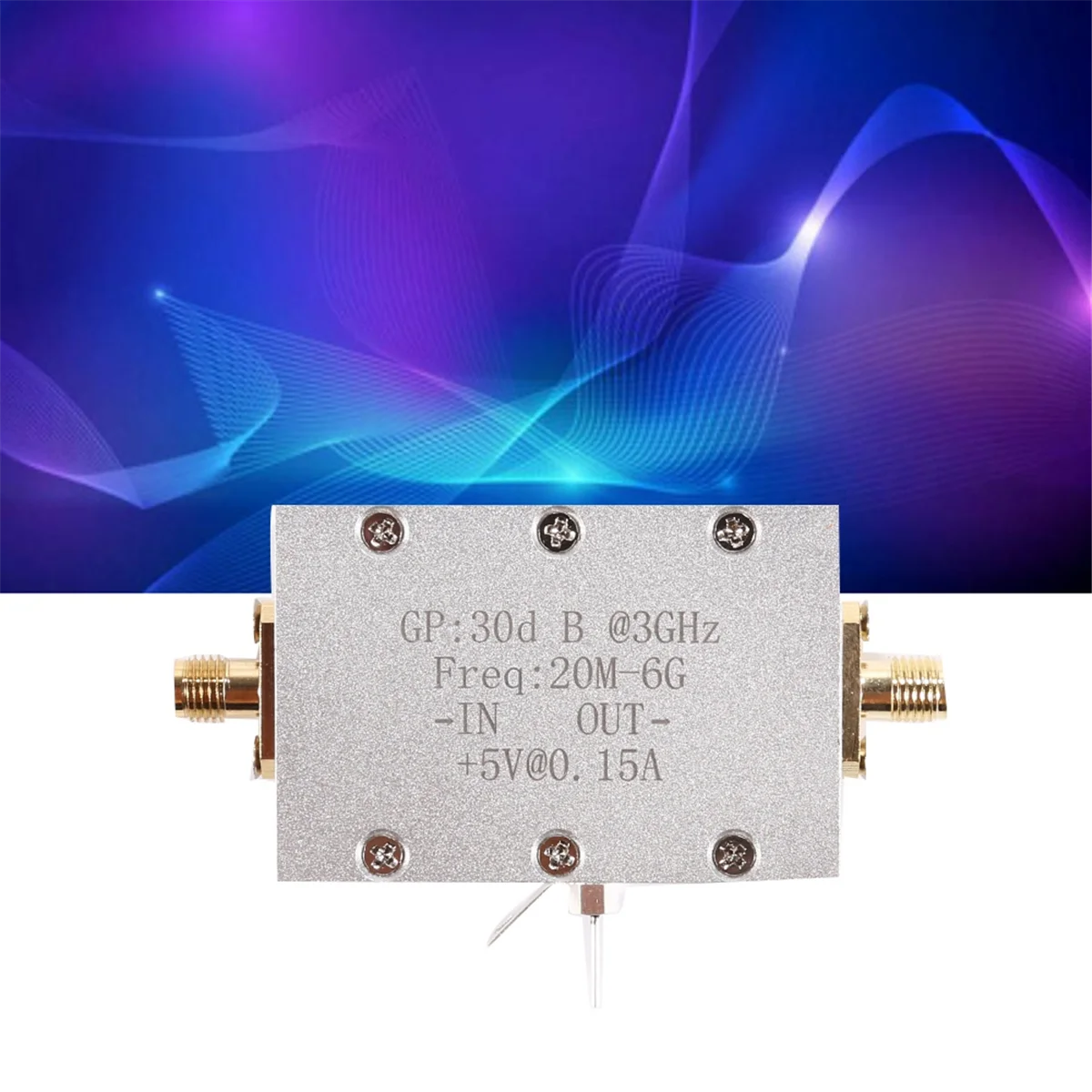 Amplifier Module 20M-6G Wideband RF Low Noise Amplifier High Gain 30dB LNA Microwave Amplification Receiver Module