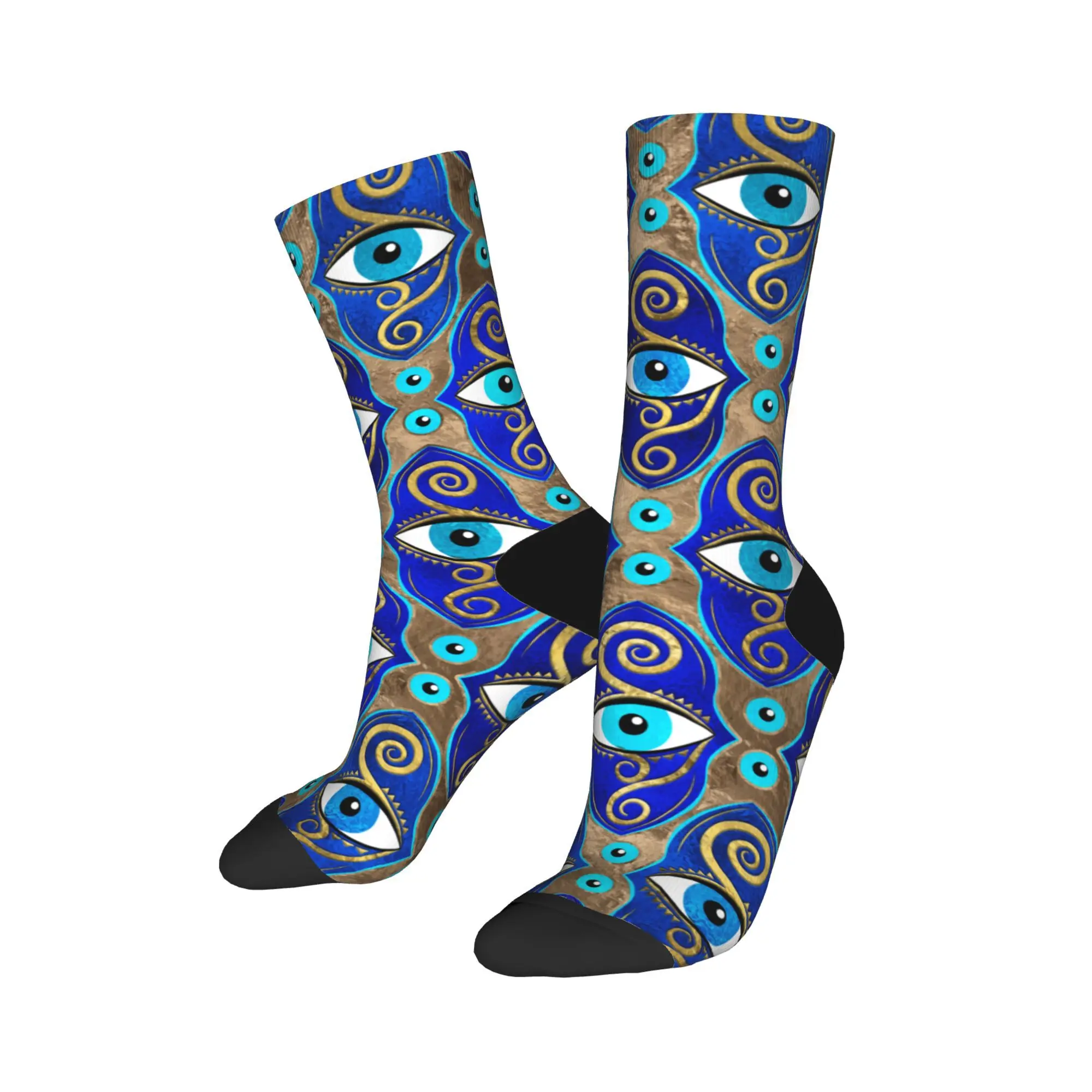 

Winter Warm Cool Unisex Evil Eye Socks Non-slip Football Socks