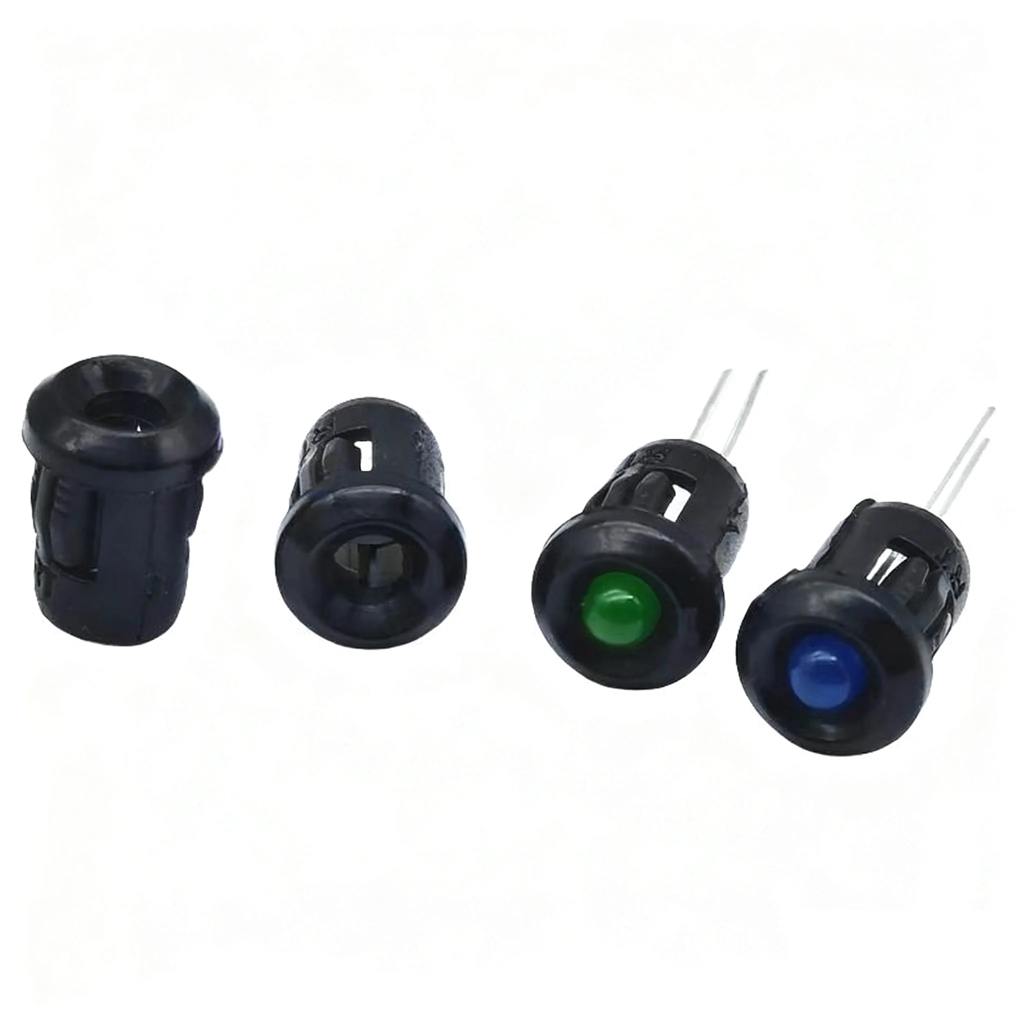 F3MM, 5MM, 8MM, 10MM LED Lamp Holder, Black Long Lamp Sleeve, Light-Emitting Diode Plastic Lamp Sleeve, Lamp Fixed Base