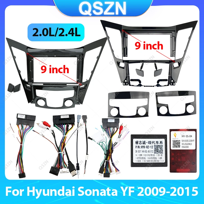 

9-дюймовая лицевая рамка для автомобильного радиоприемника для HYUNDAI SONATA 2009-2015, панель стереосистемы, монтажная панель головного устройства, рамка кабеля Canbus.