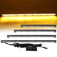 Barra de luz estroboscópica para vehículo, luz LED de advertencia de emergencia para policía, señal de tráfico de 47 y 58 pulgadas, lámpara Flash para coche, 26 modos