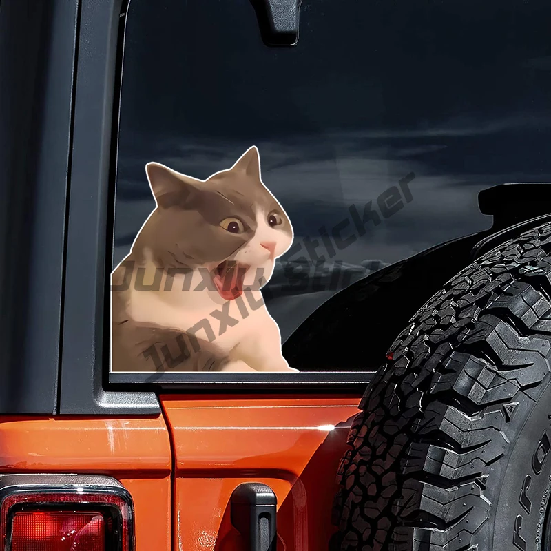 

Fun and Funny Creative Stickers Cat Pattern Car Body Stickers Creative Decal Windshield Decoration Vinyl Car Accessories