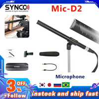 Synco Mic D2 Hypercardioid XLR Shotgun Broadcast Microphones with XLR Connector for Camcorders Video Audio Recording