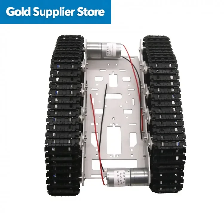 DIY Electric Crawler Aluminum RC Robot Metal Tank Car Chassis Kit