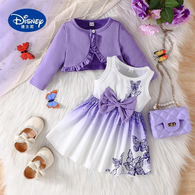 

Disney 2025 Cape Dress 2-Piece Set for Girls | Colorful Sleeveless Dress with Solid Cape, Lady-Like & Elegant