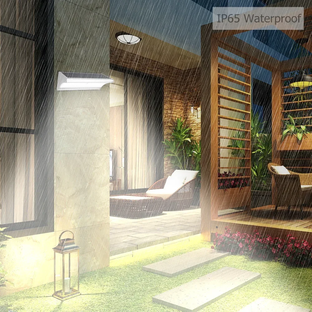 屋外ソーラー 60/48/24Led ランプ防水モーションセンサーソーラーウォールライトアルミ合金ホームセキュリティソーラーフラッドライト 6000mAh