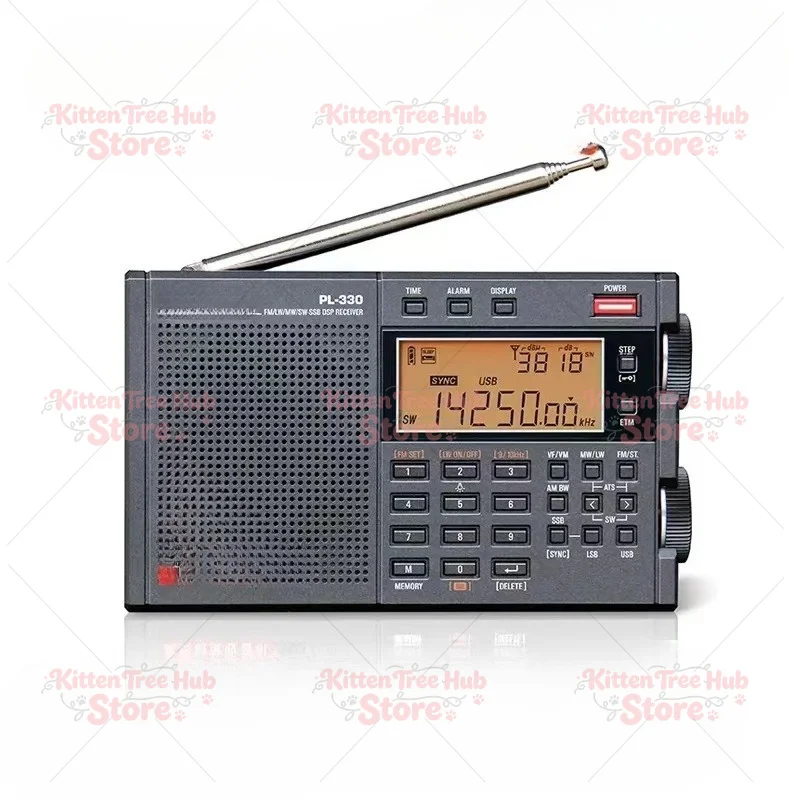 PL-330 Portable World Band Radio | SSB Reception & Programmable Memory | High-Performance Receiver