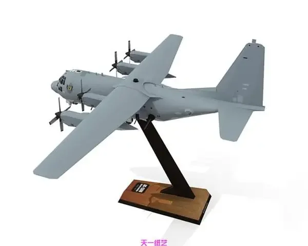 AC130 Ghost Aerial Gunship Aircraft Paper Model Military Puzzle Manual Class Origami Fighter Paper Model