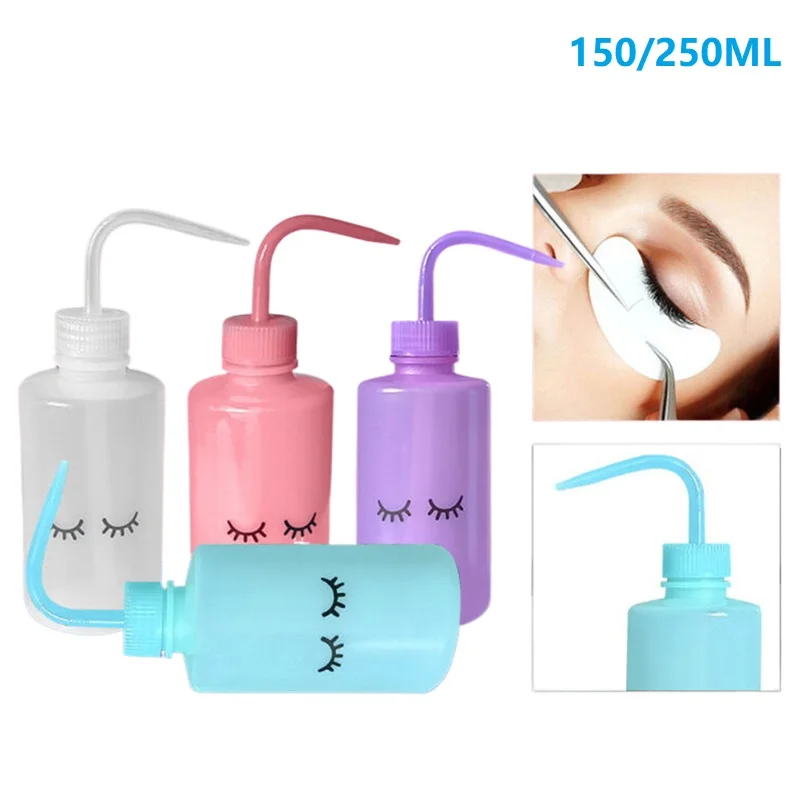 150/250ml Water Squirt Bottle Safety Rinse Bottle Watering Tools Plastic Squeeze Washing Bottle For Eyelash Extension Tattoo