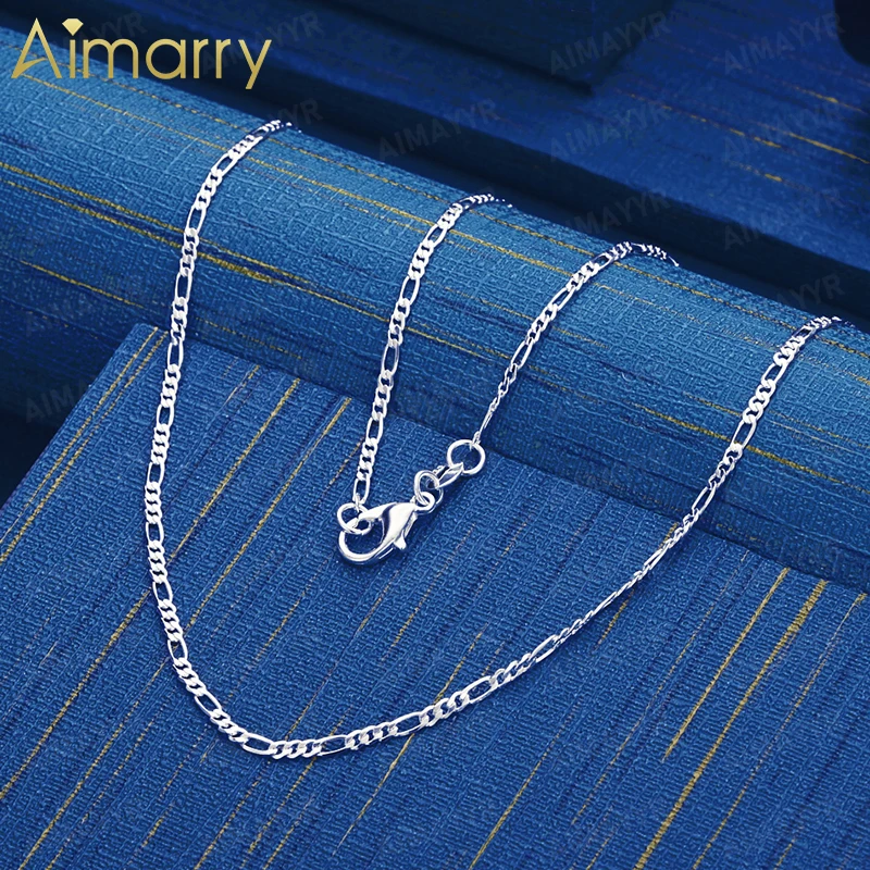 925 Sterling Silver 2mm Versatile Basic Plain Necklace 16-30 Inches Unisex Party Banquet Engagement Wedding Fashion Jewelry