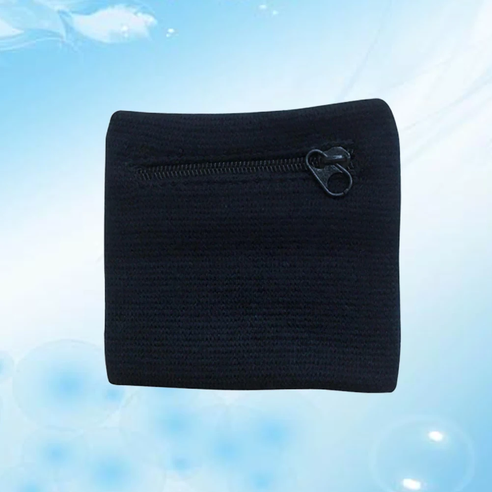 

Wrist Zipper Purse Key Bag Wallet Band for Gym Sports Running Training Lightweight Moisture Absorbent Quick Dry for Cash