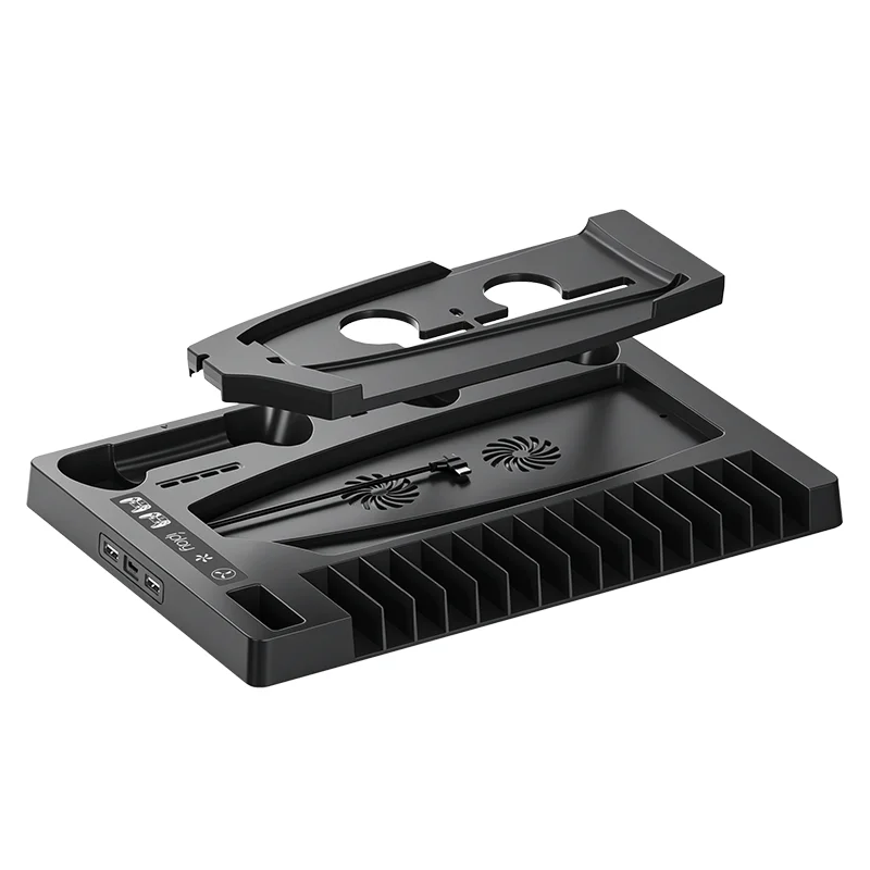 for PS5 Slim/Pro Accessories Cooling Fan Charging Station for PS5 Game Console