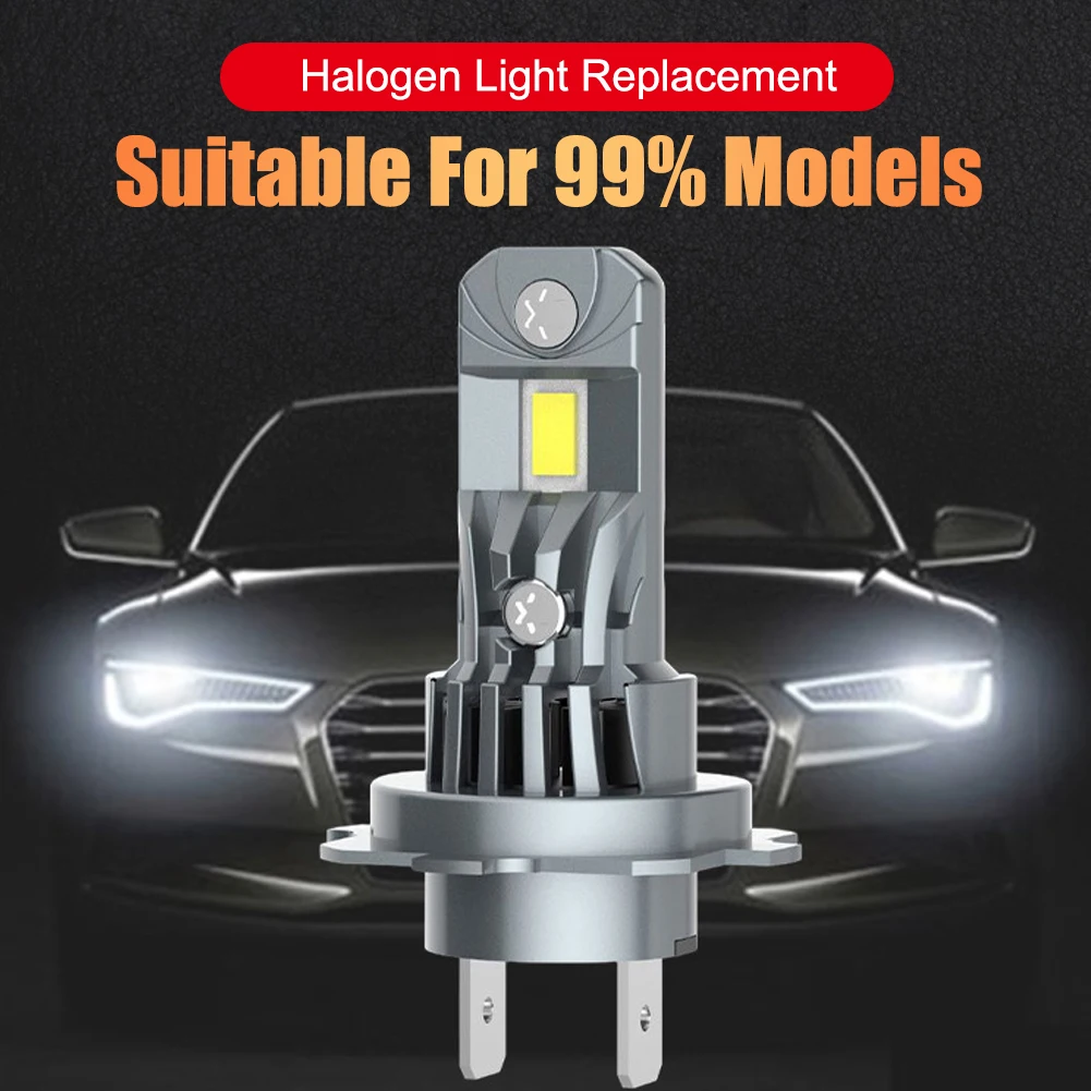 LED Headlight Bulb 60000LM 110W H7/H1/H4 Bulbs LED Head Lamp High Power H11 3580 CSP Chips Mini Size Fan Car Light Fog Lamp