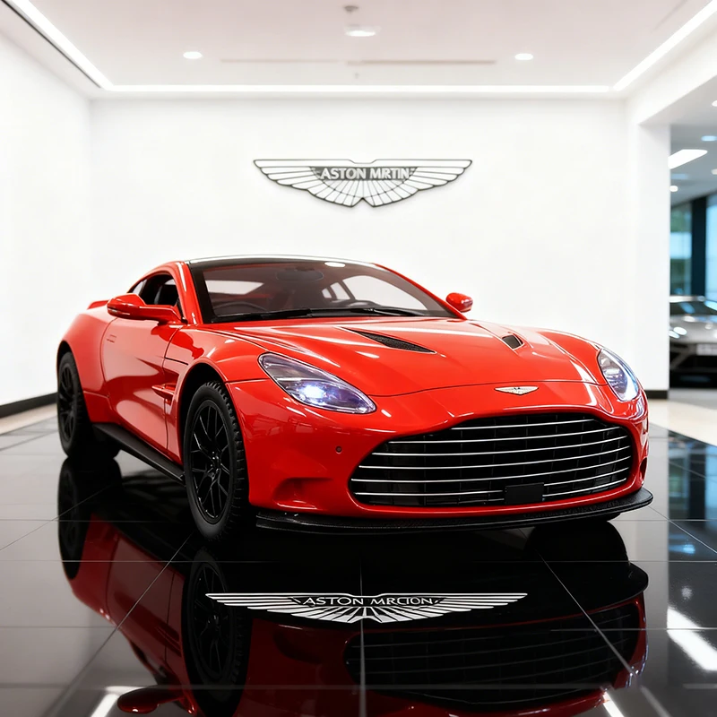 

1:34 Aston Martin Vanquish 2025, модель автомобиля из сплава, игрушечный автомобиль, литье под давлением металла, звуковой и световой автомобиль, игрушка для детей, автомобиль