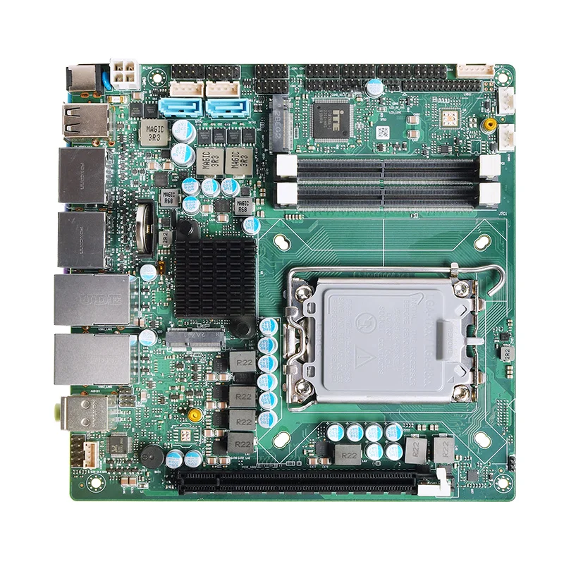 AvaCoreITX610B Motherboard Mini ITX Industrial Motherboard LGA1700 Q670 Chipset Support Intel 12th 13th Gen CPU Dual LAN DDR5
