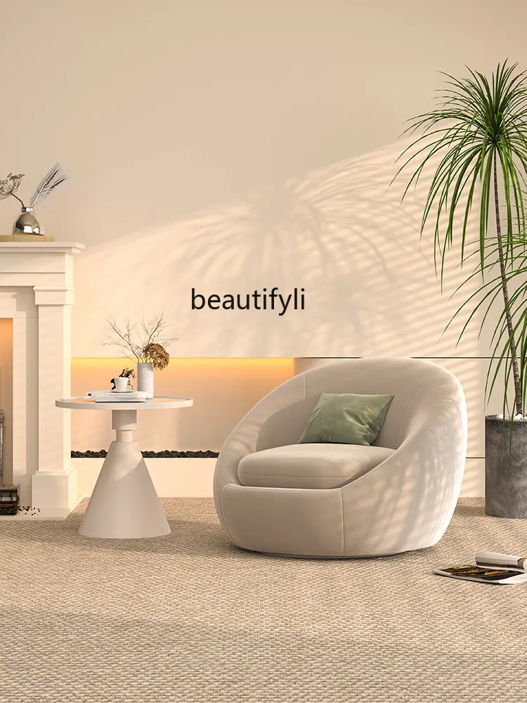 Creative Single Small Sofa Beauty Salon Reception Coffee Shop Negotiation Table and Chair B & B Designer Leisure Chair