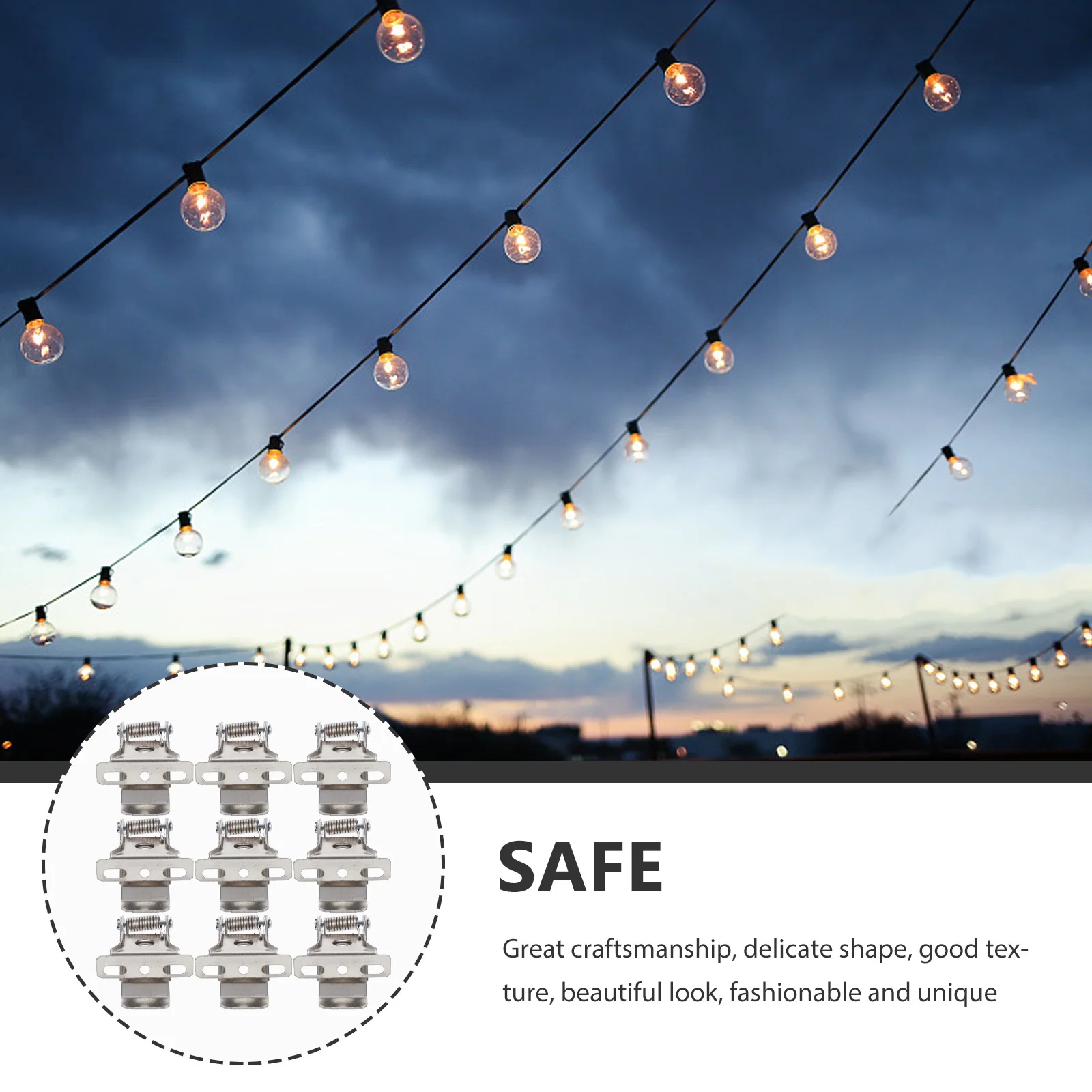 

20pcs Spring Clamp for Ceiling Lights Recessed Clips Retrofitting Silver Brackets Downlights Spotlights Panel Lights Lighting