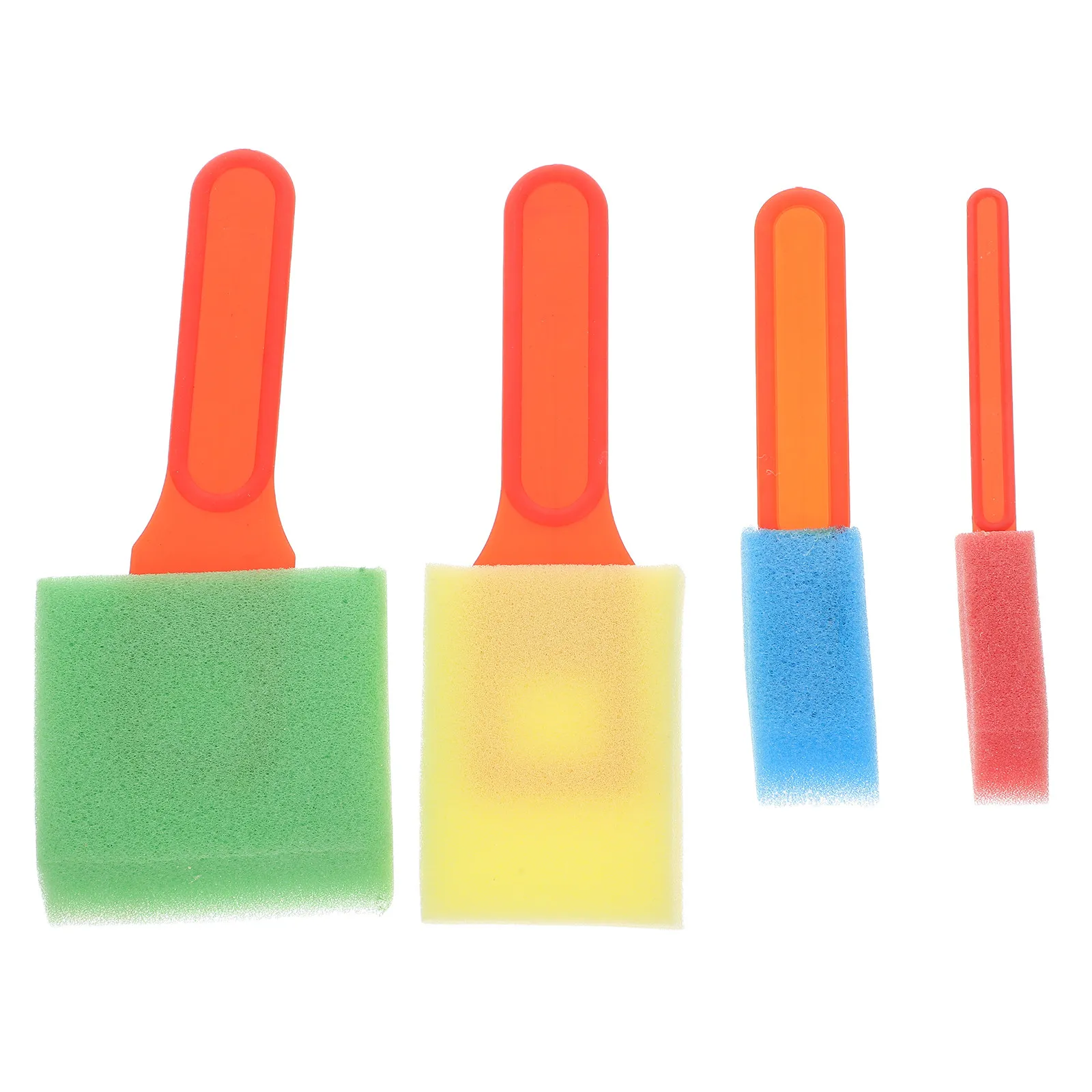 

Набор из 4 мягких губчатых кистей для рисования для детей, инструменты для творчества, принадлежности для рисования и поделок своими руками