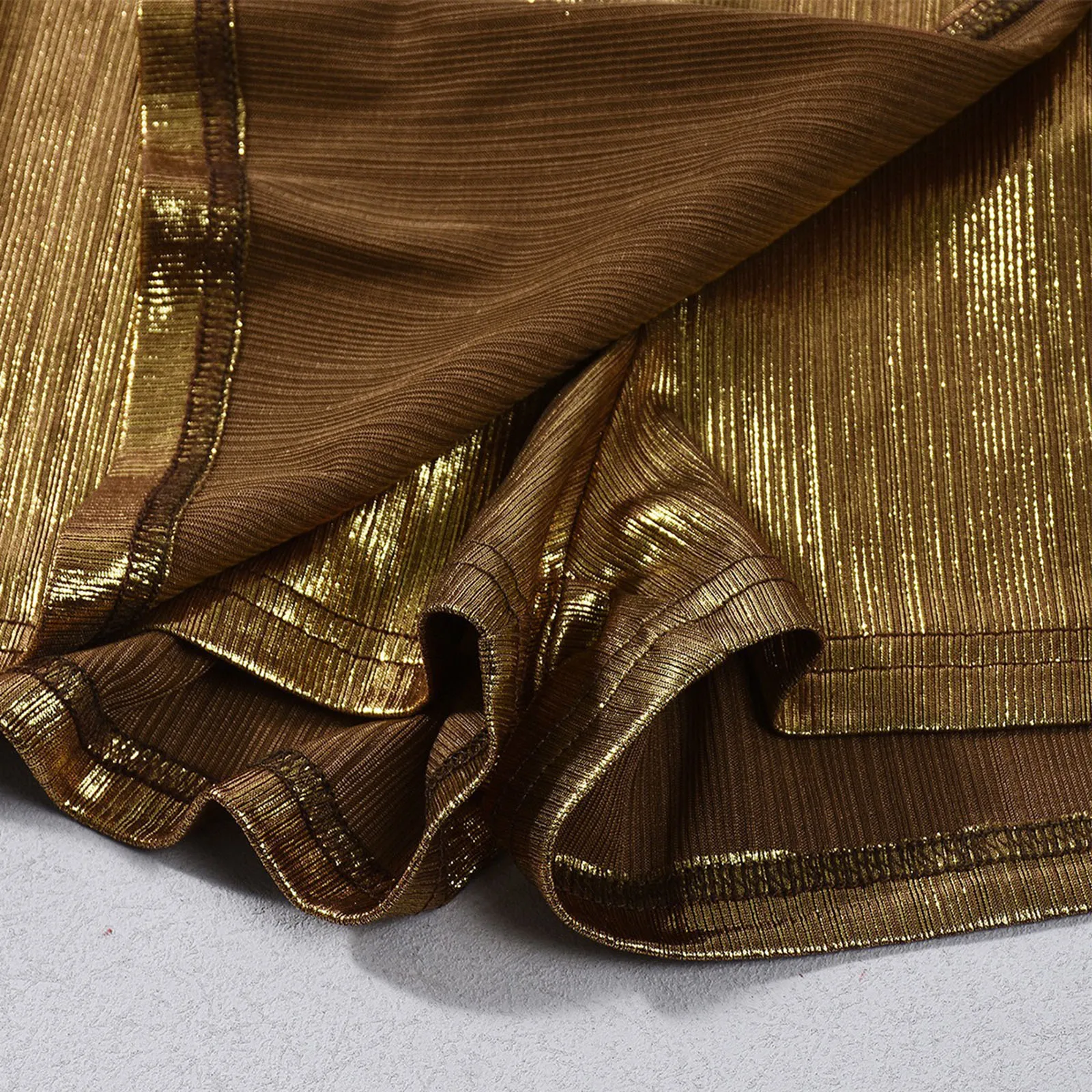 المرأة لامع لامع البسيطة السراويل الجانب سبليت هيم مطاطا حزام كولوتيس Skorts السراويل الساخنة كلوبوير للنادي ليلة نزهة