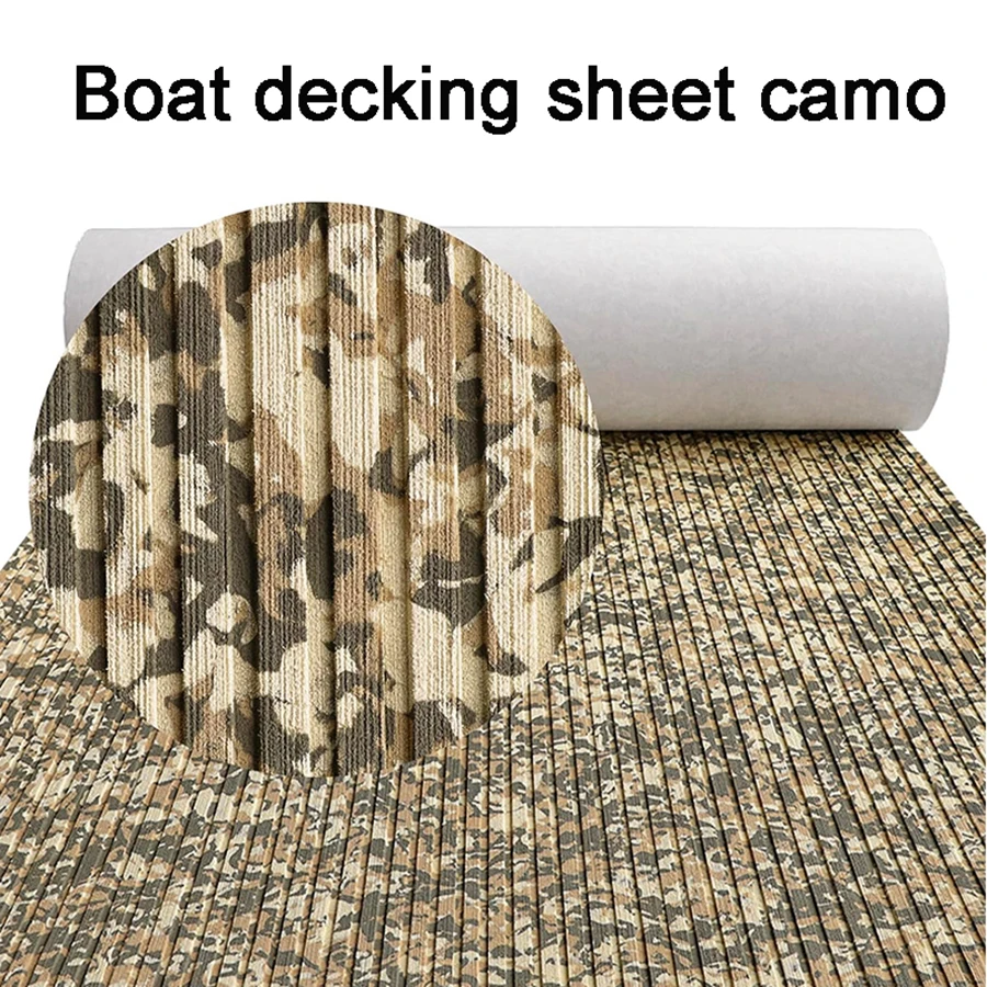 

240*60cm Eva Foam Decking Sheet Accessories Teak Boat Deck Marine Non-Slip Self-Adhesive Army Ocean Camouflage Pads Golf Car Mat