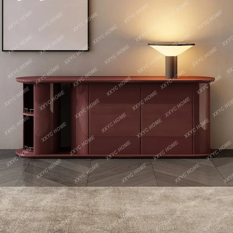 L minimalist paint porch cabinet light luxury modern side cabinet
