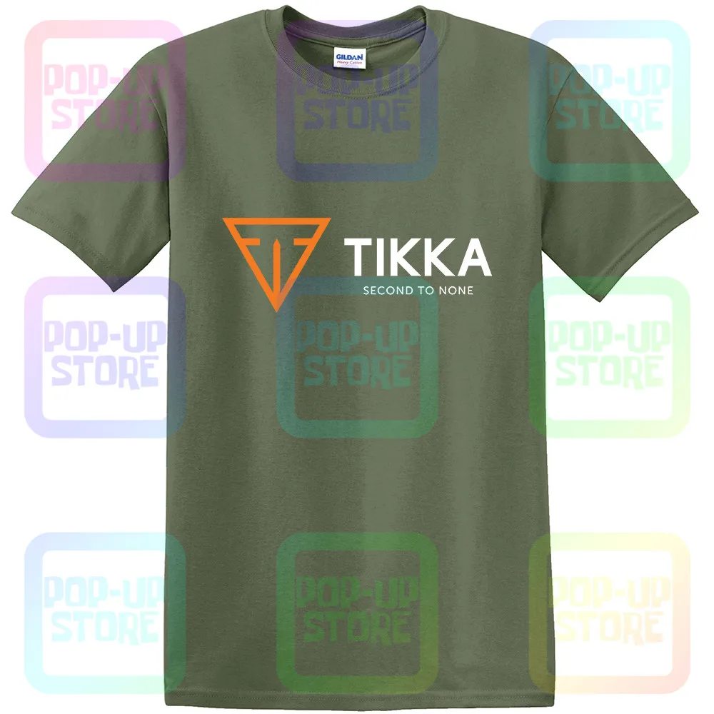 New Tikka Logo Second To None Tee Sako Finland Sniper Riffle mens T-Shirt S-2XL