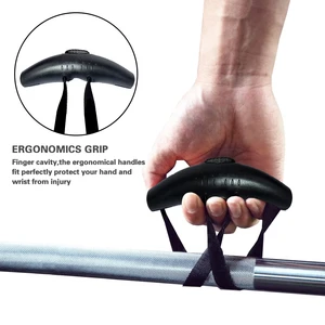 Pull the rubber handles with neutral, sturdy gripping, cable machine straps, weight lifting, multifunction gym equipment, training 12 Main Sales Puller Bodybuilding - №10