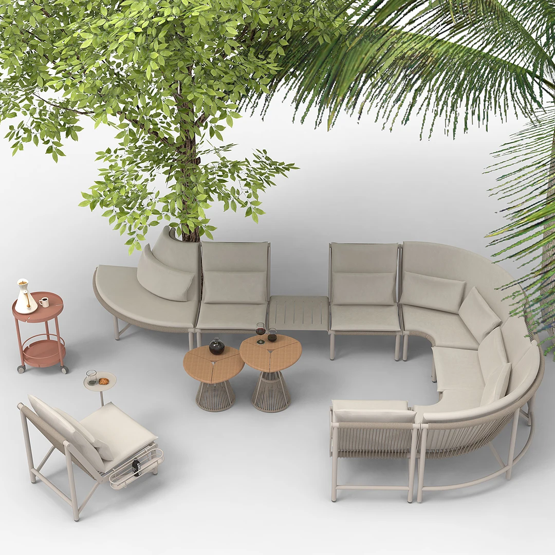 Outdoor Furniture On Sale - Outdoor-Sofa aus Metall, Gartenmöbel-Set für Resort,