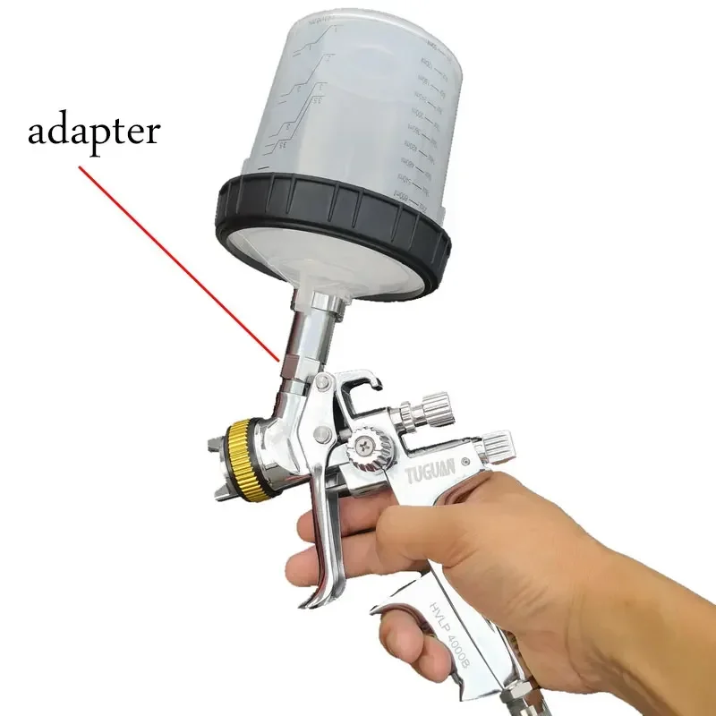 Stainless Steel Spray Gun Adapter Connector, Compatible with SATA, Devilbiss, Iwata, Warte, Avalon Paint Sprayers, Auto Painting