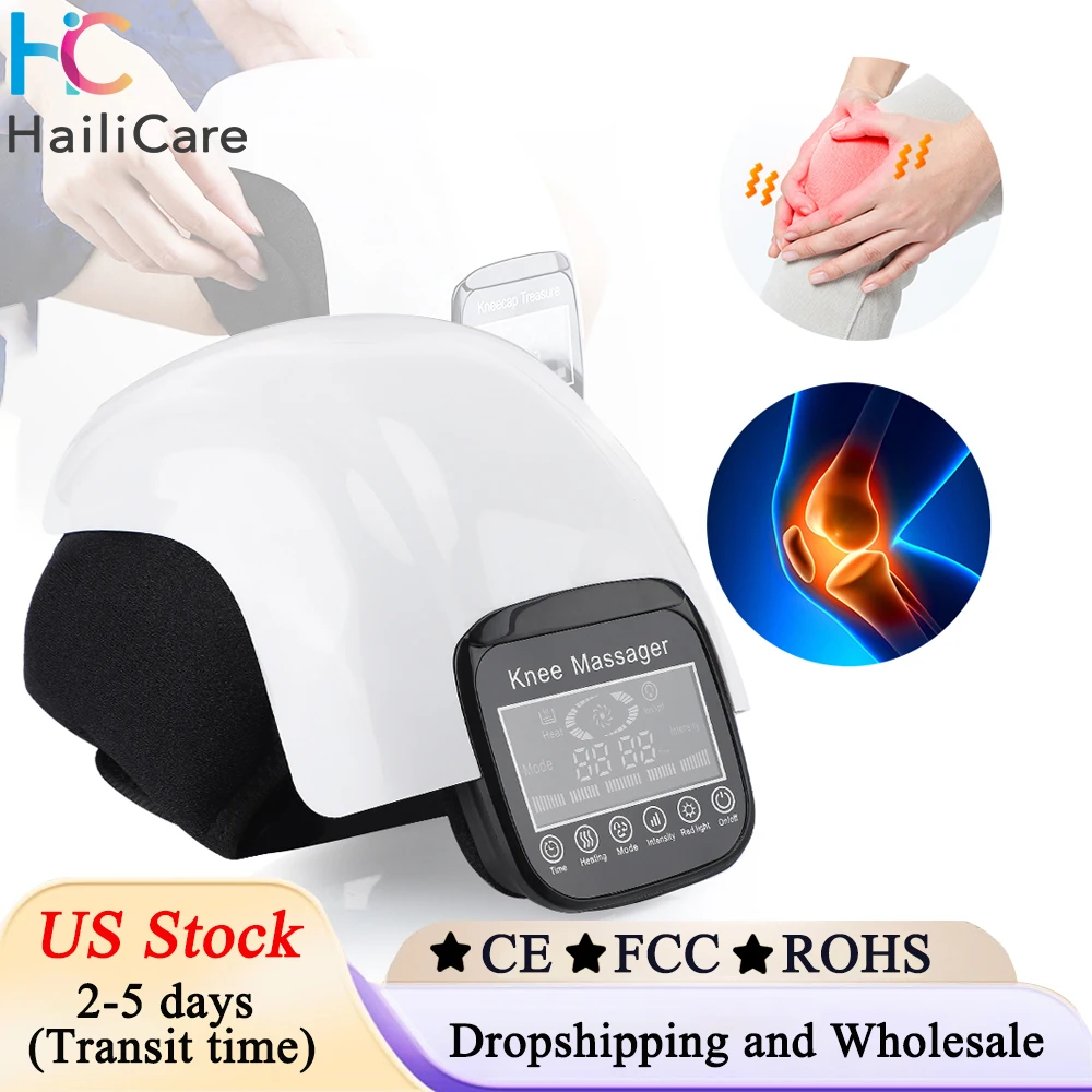 

Wireless Smart Knee Massager Air Pressure Vibration Knee Massage LCD Display Machine Electric Elbow Shoulder Knee Masajeador