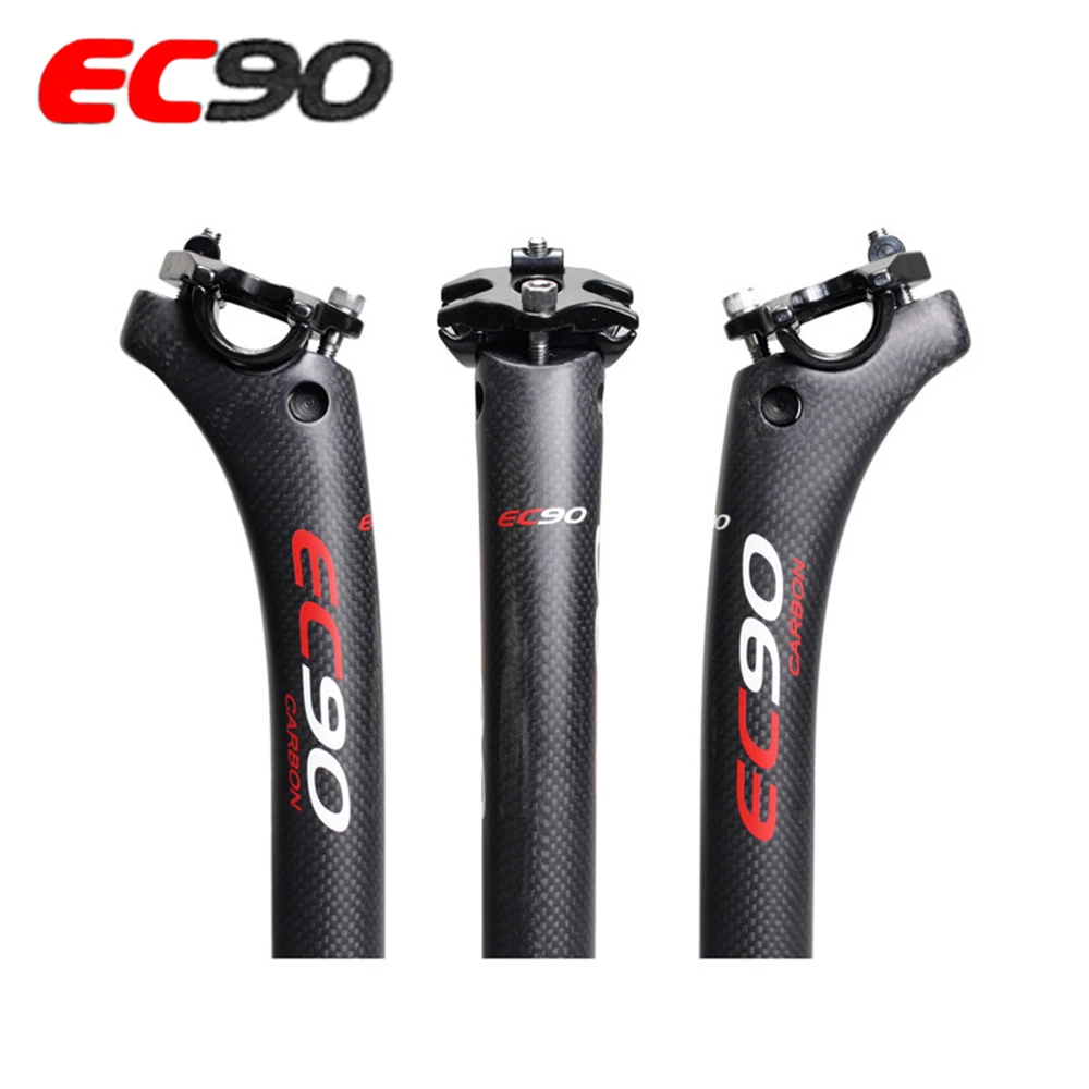 EC90 Full Carbon Road Bicycle Seatposts Mountain Bike Seatpost Rear Floating Seat Tube Accessories 3K Matte Lightweight 27.2 ﻿