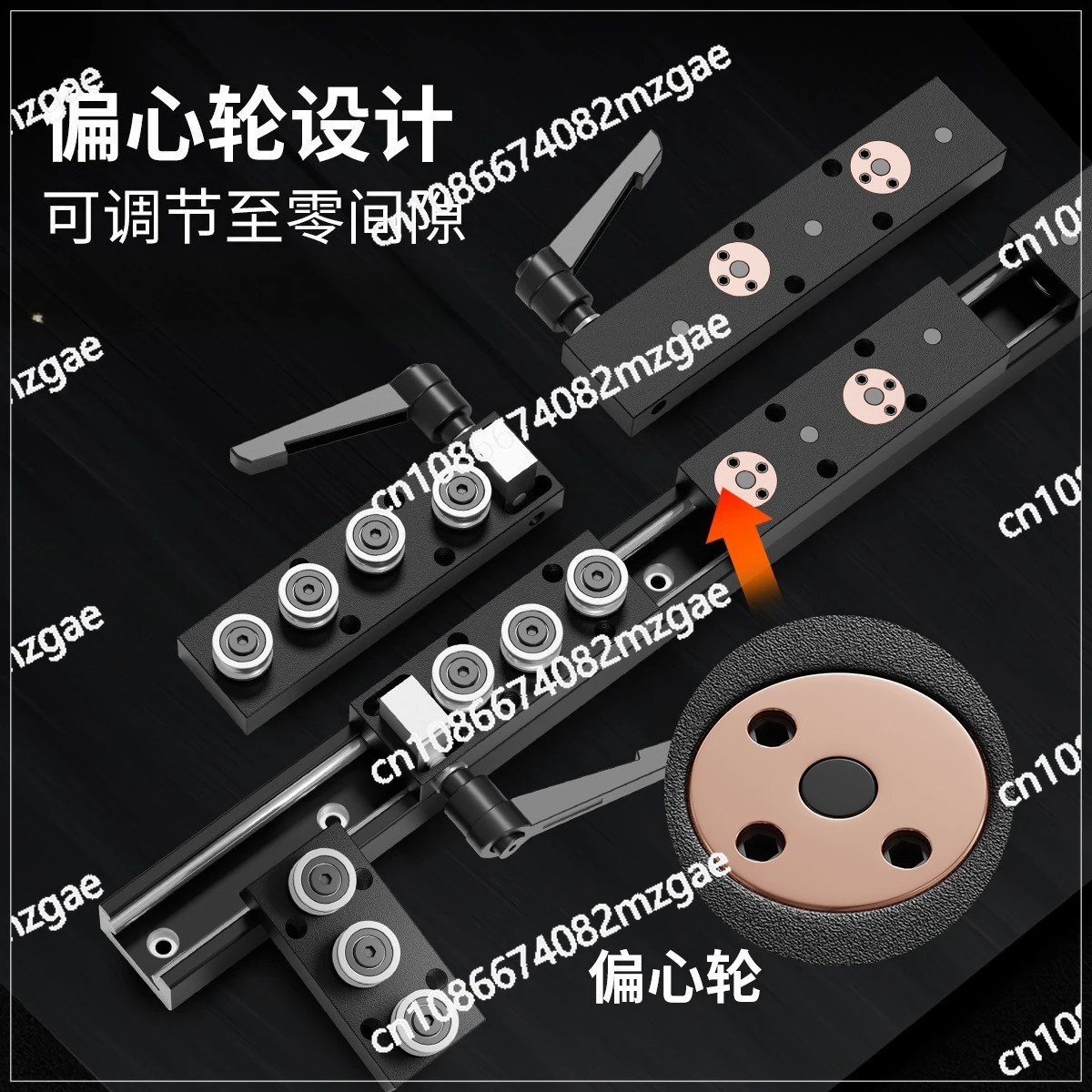 Built-in dual-axis linear guide SGR10 15 20 25 locking slider roller slide slide island track